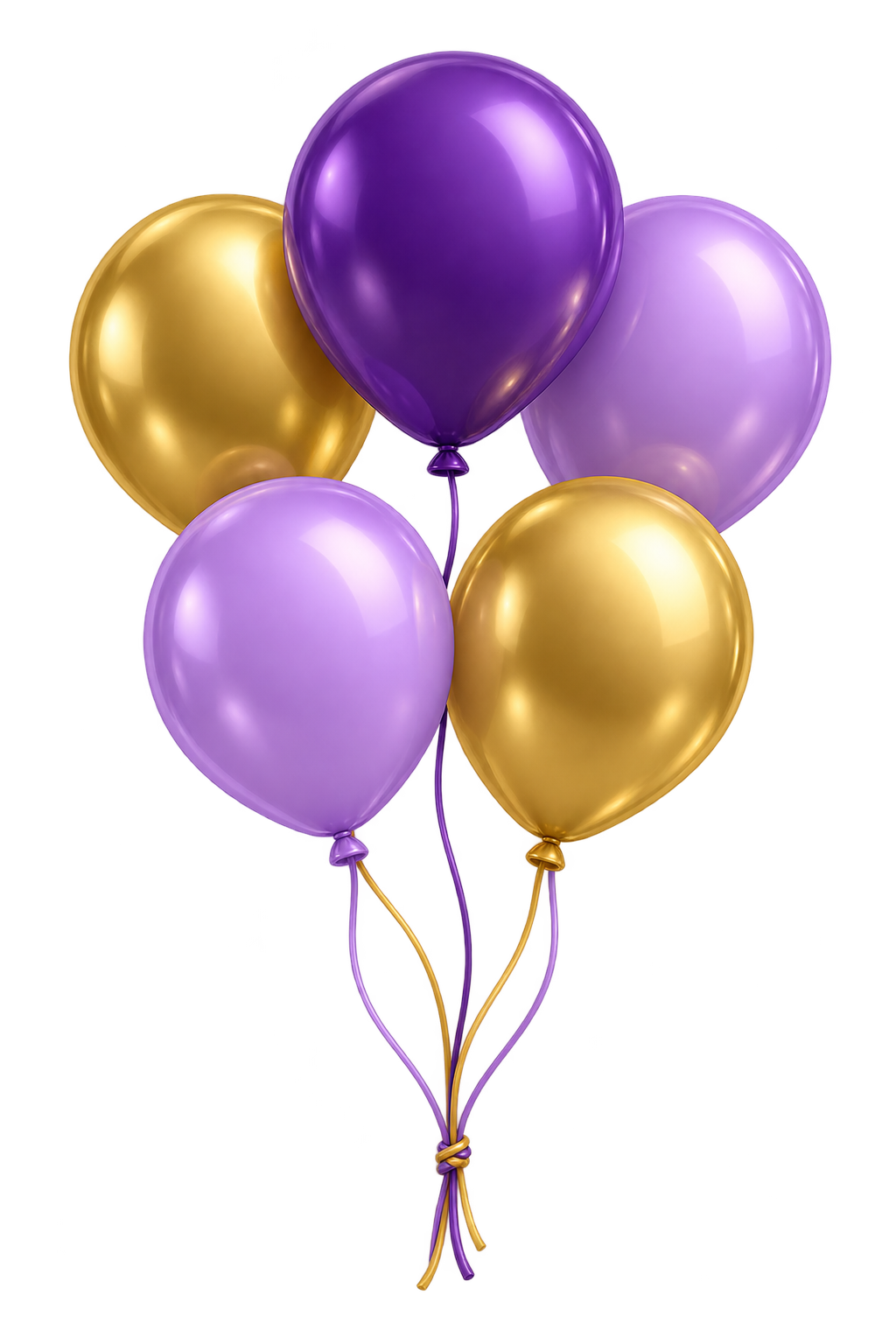 Balloons swaying above the final carriage