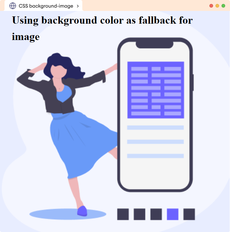 CSS Background Image Fallback Example Description