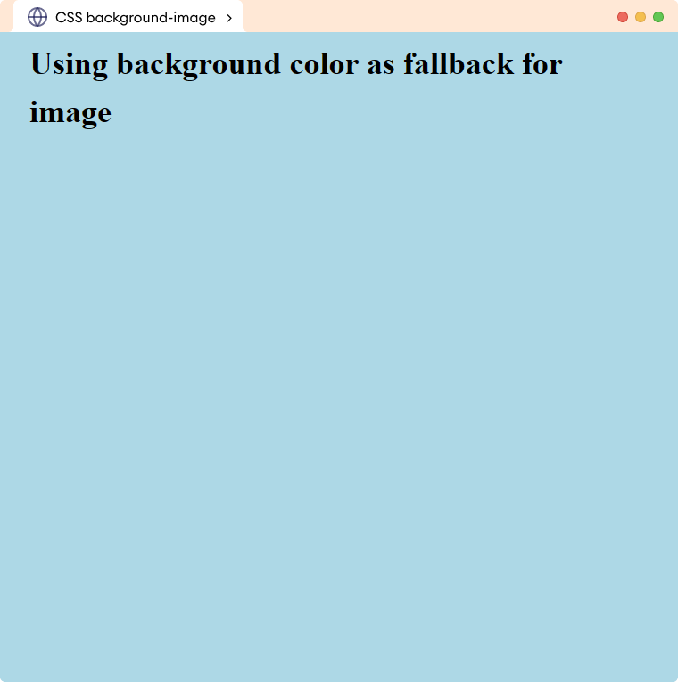 CSS Background Image Fallback Example Description