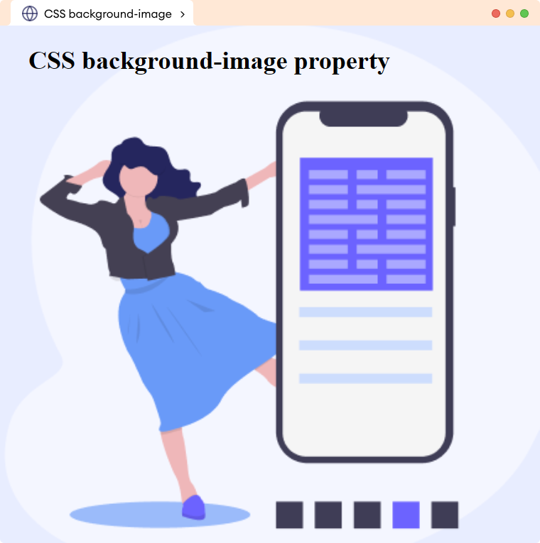 CSS Background Image Example Description