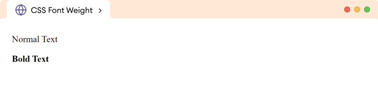 CSS Font Weight Description Image
