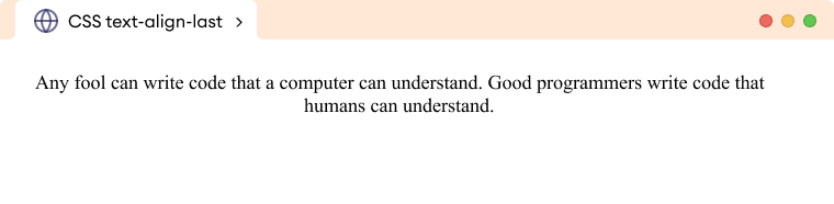 CSS Text Align Last 