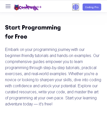 codemy.com as seen on mobile
