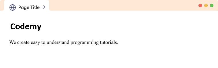 Example how HTML works.